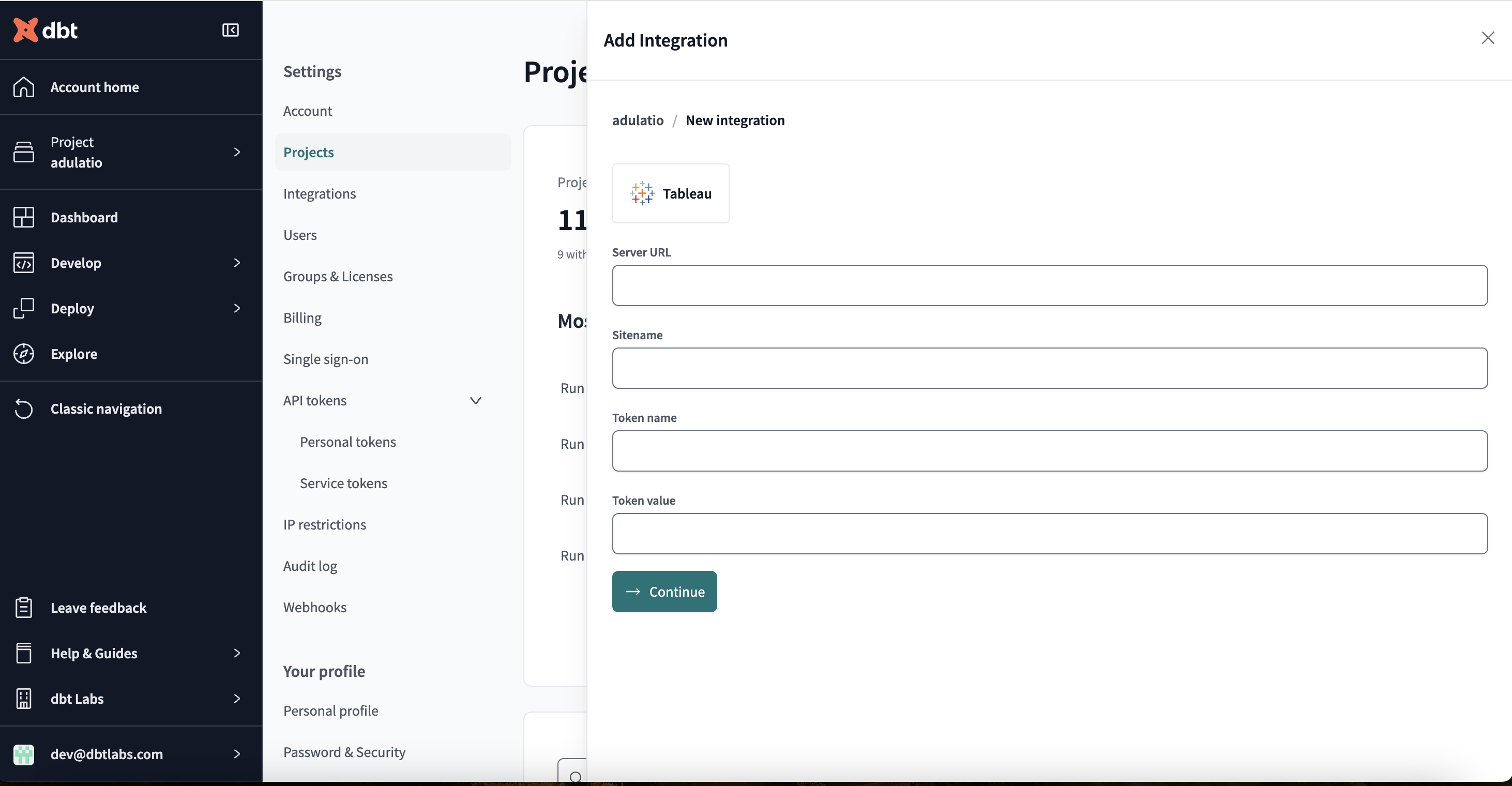 Enter the details for the exposure connection. Enter the details for the exposure connection.